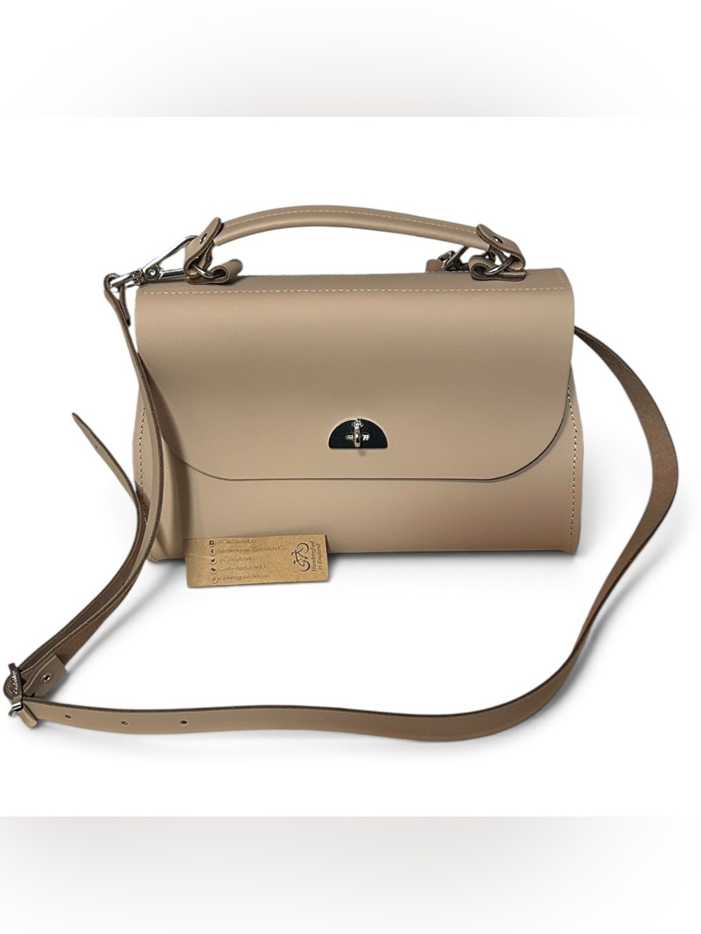 NEW Cambridge Satchel Company Daisy Handbag in Biscuit Matte